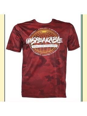Unspeakable YouTube Gaming Red Camo Hex T-Shirt Size Adult Large NEW
